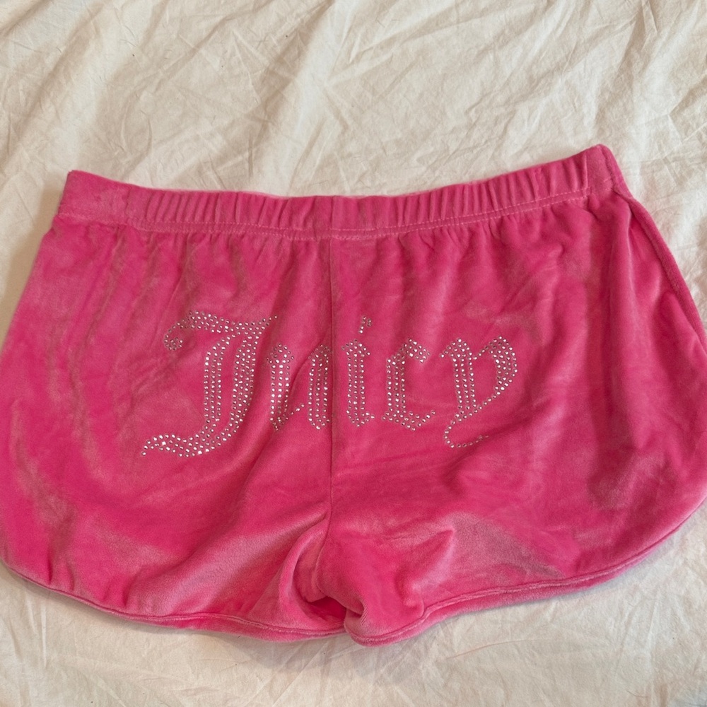 Juicy Couture Pink Velour Lounge Shorts